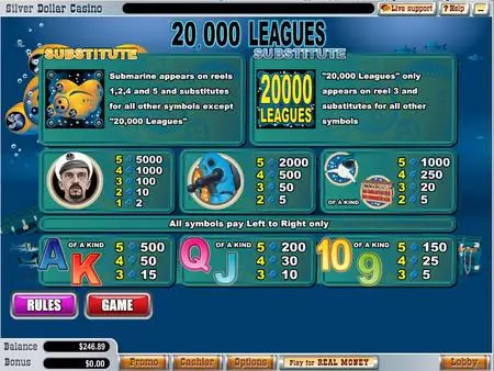 Play 20 000 Leagues - Free Slot Game  with, delFree Spins