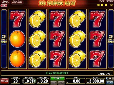 Play 20 Super Hot - Free Slot Game 
