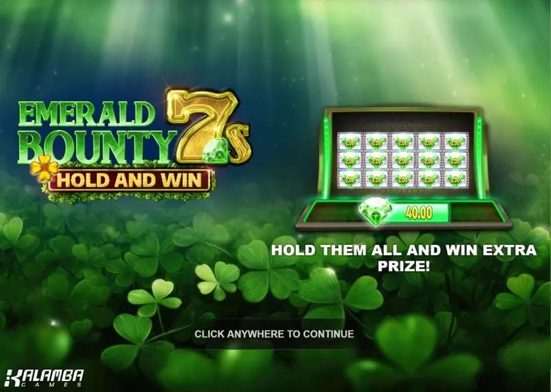  Emerald Bounty 7s Hold and Win Free Casino Slot  with, delMultiplier Reel