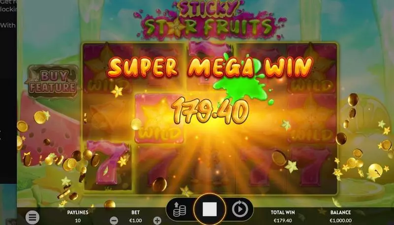  Sticky Star Fruits Free Casino Slot  with, delBuy Feature