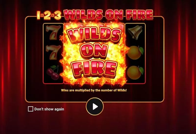 1-2-3 Wilds on Fire Free Casino Slot  with, delRe-Spin