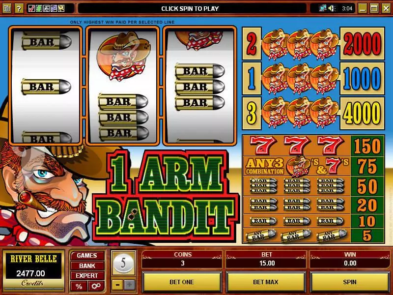 1 Arm Bandit Free Casino Slot 
