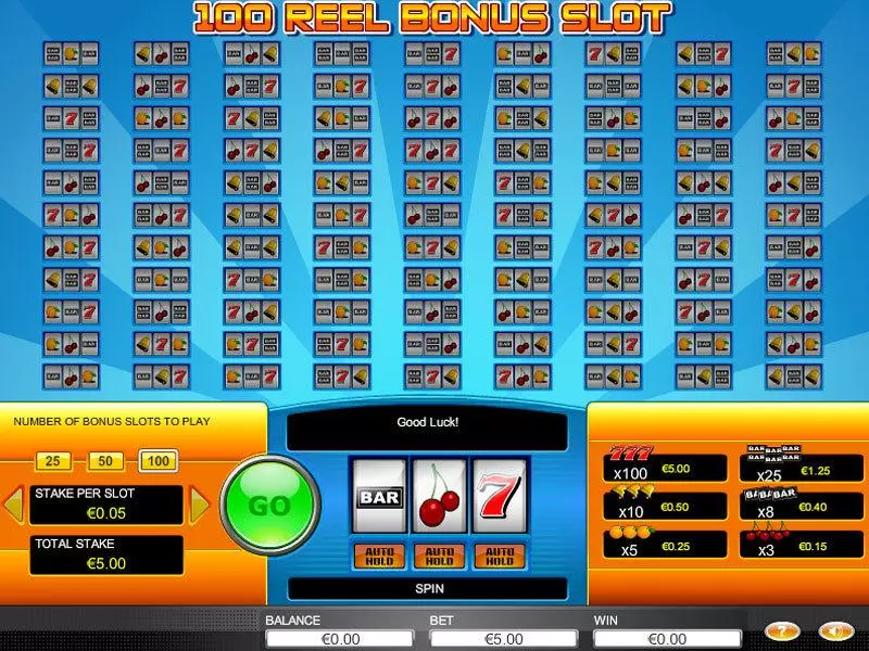 100 Reel Bonus Free Casino Slot 