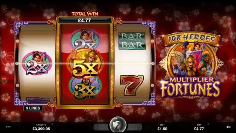 108 Heroes Multiplier Fortune Free Casino Slot  with, delRe-Spin