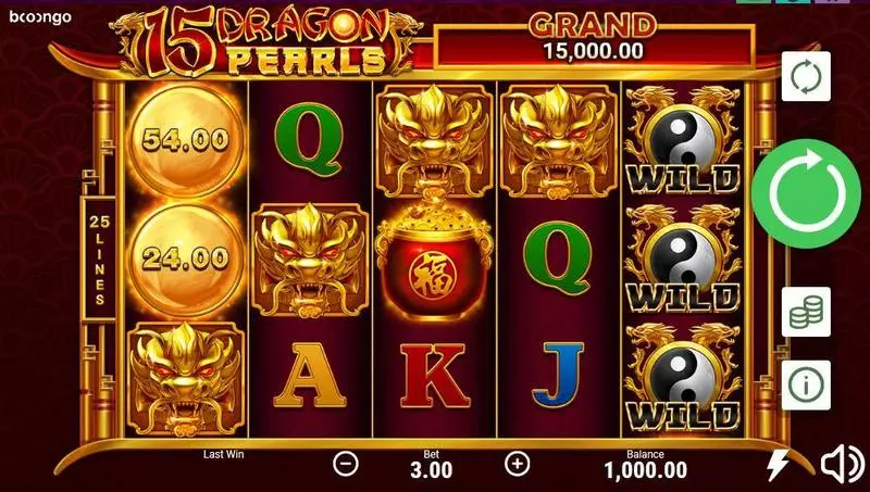 15 Dragon Pearls Free Casino Slot  with, delFree Spins