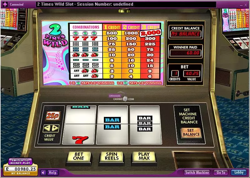 2 Times Wild Free Casino Slot 