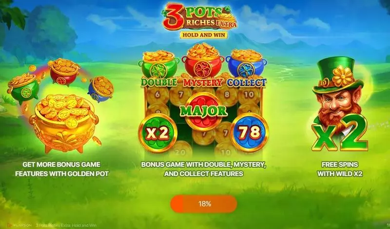 3 Pots Riches Free Casino Slot  with, delFree Spins