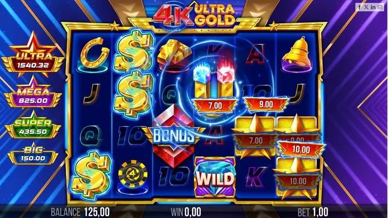 4K Ultra Gold Free Casino Slot  with, delFree Spins