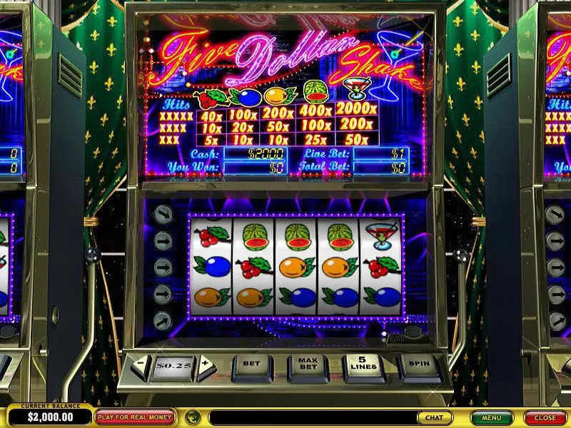 5 Dollar Shake Free Casino Slot 
