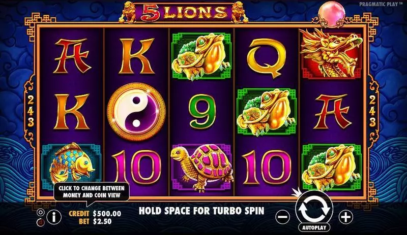 5 Lions Free Casino Slot  with, delFree Spins