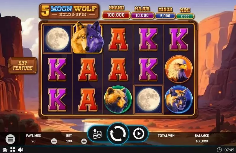 5 Moon Woolf Free Casino Slot  with, delFree Spins