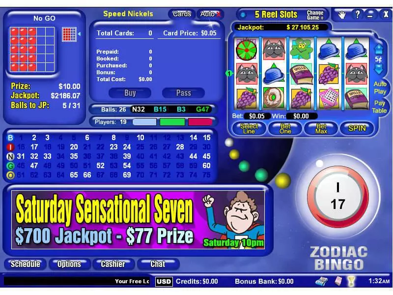 5 Reel Mini Free Casino Slot  with, delSecond Screen Game