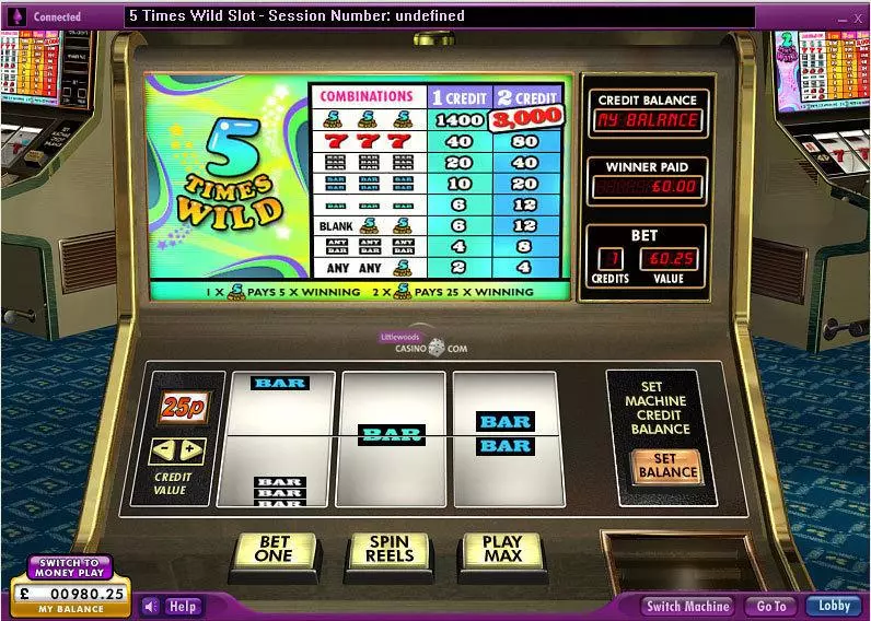 5 Times Wild Free Casino Slot 