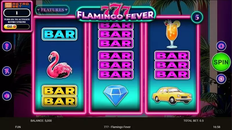 777 – Flamingo Fever Free Casino Slot 