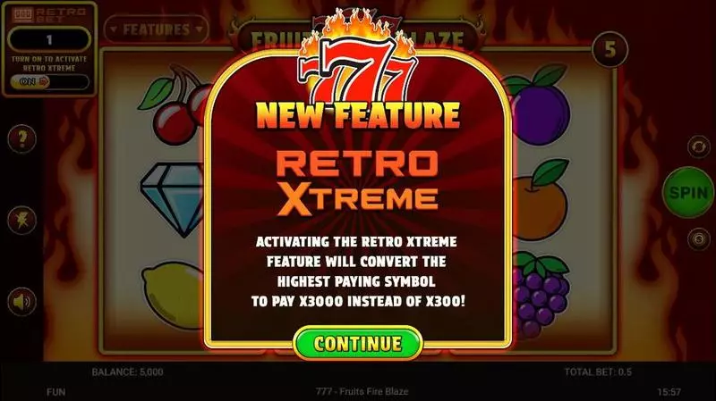777 – Fruits Fire Blaze Free Casino Slot  with, delRetro Xtreme