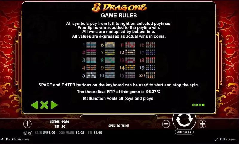 8 Dragons Free Casino Slot  with, delFree Spins