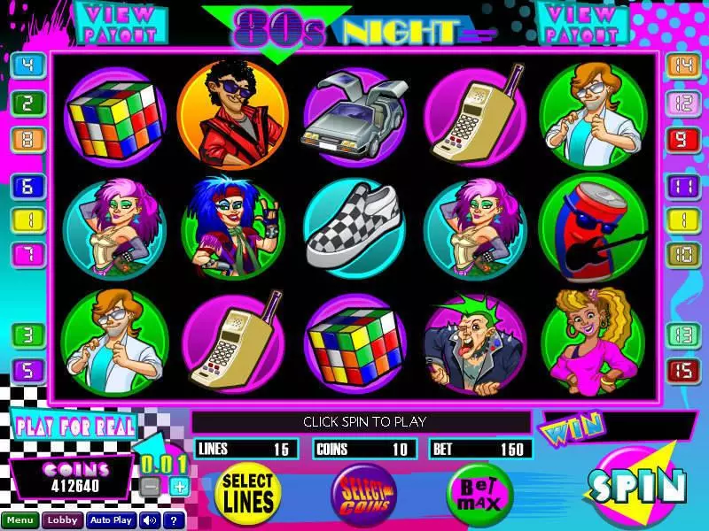 80s Night Free Casino Slot  with, delFree Spins