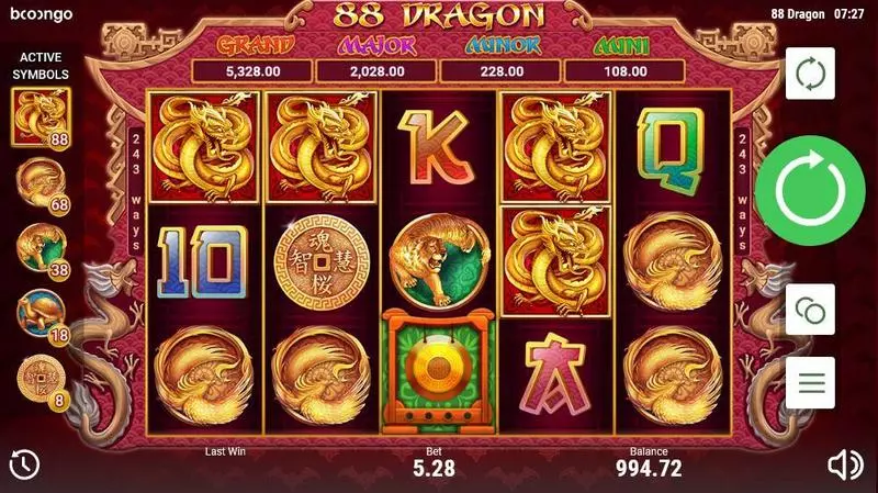 88 Dragon Free Casino Slot  with, delFree Spins