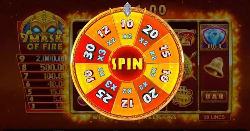 9 Masks of Fire Free Casino Slot  with, delFree Spins