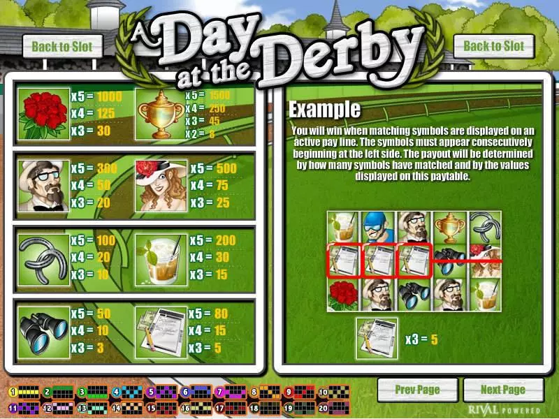 A Day at the Derby Free Casino Slot  with, delFree Spins