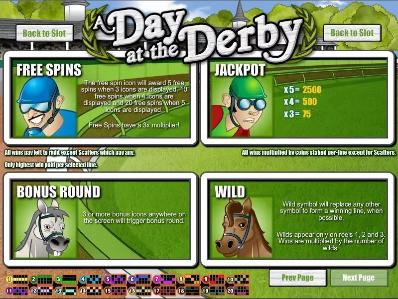 A Day at the Derby Free Casino Slot  with, delFree Spins