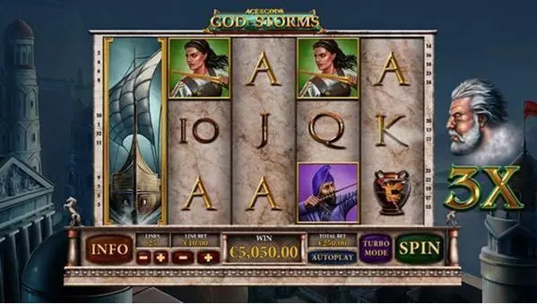 Age of the Gods - God of Storms Free Casino Slot  with, delRe-Spin