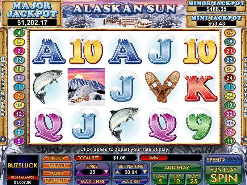 Alaskan Sun Free Casino Slot  with, delFree Spins