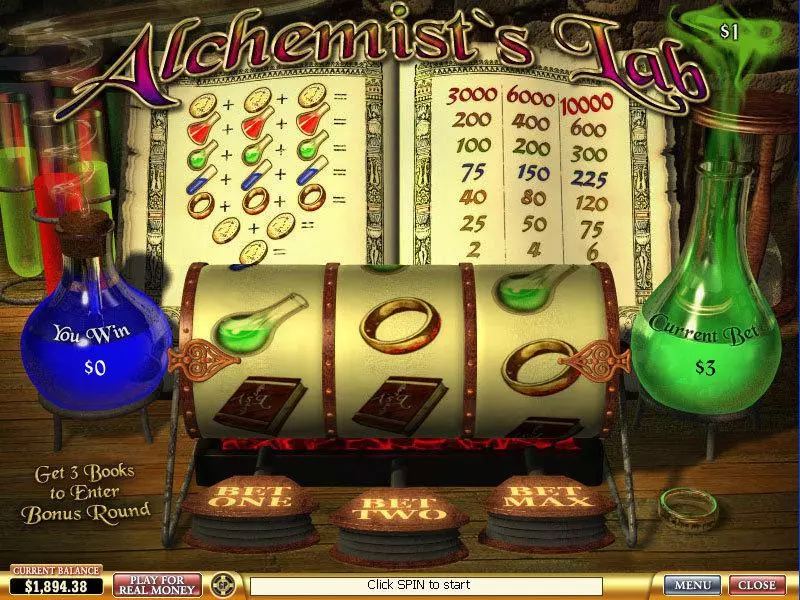 Alchemists Lab Free Casino Slot  with, delSecond Screen Game