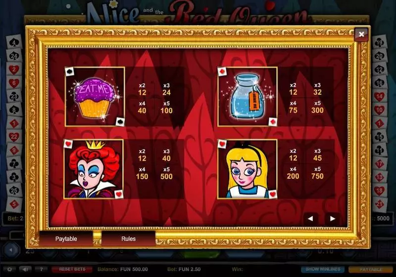 Alice and the Red Queen Free Casino Slot 