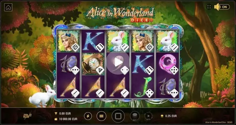 Alice in Wonderland Dice Free Casino Slot  with, delFree Spins