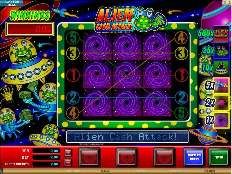 Alien Cash Attack Free Casino Slot 