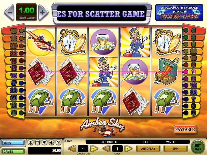 Amber Sky Free Casino Slot  with, delFree Spins