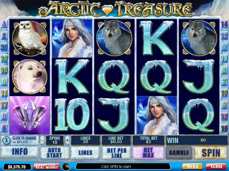 Arctic Treasure Free Casino Slot  with, delFree Spins