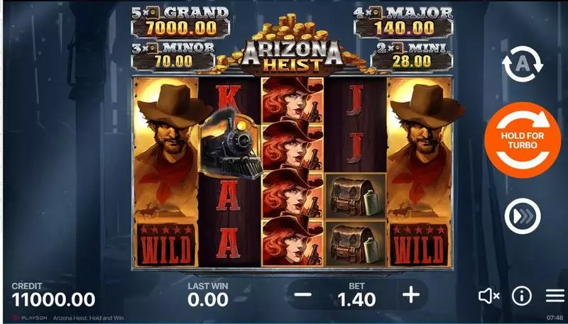 Arizona Heist - Hold and Win Free Casino Slot  with, delJackpot bonus game