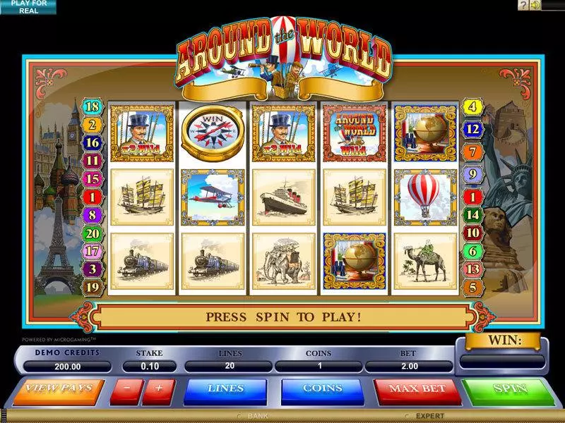 Around the World Free Casino Slot 