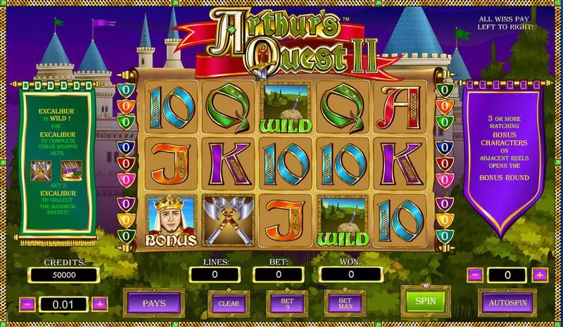 Arthur's Quest II Free Casino Slot  with, delPick a Box