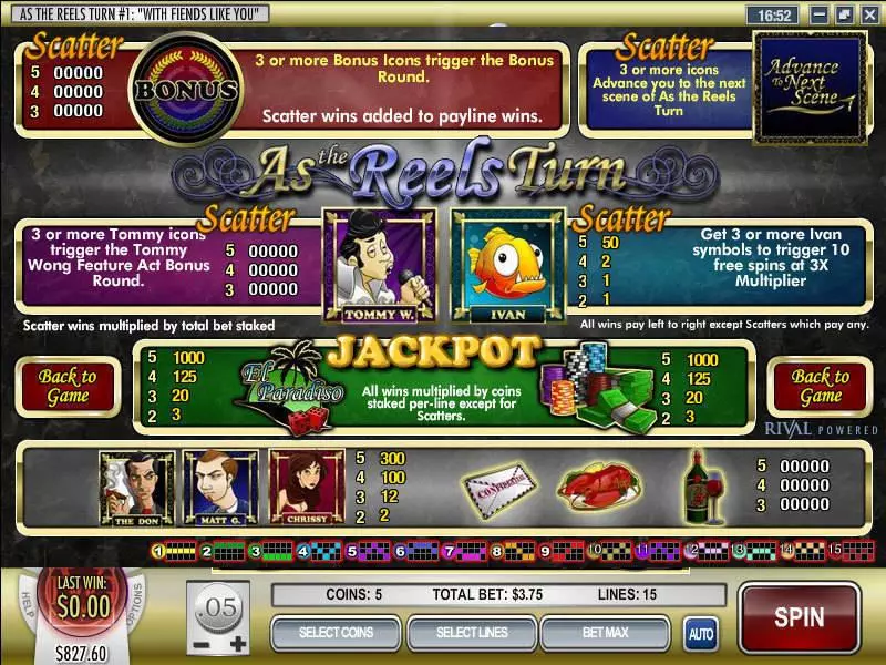 As the Reels Turn 1 Free Casino Slot  with, delFree Spins