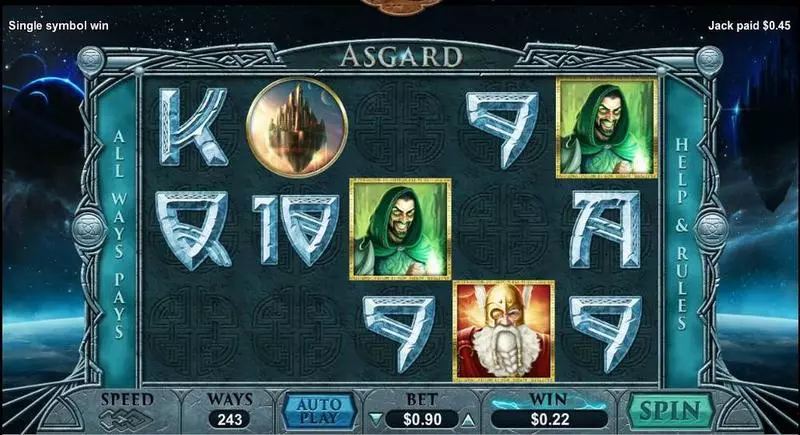 Asgard Free Casino Slot  with, delWild Reels