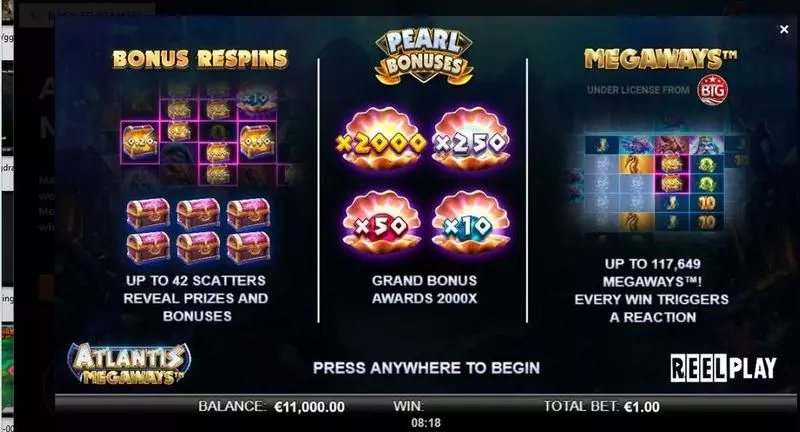 Atlantis Megaways Free Casino Slot  with, delRe-Spin
