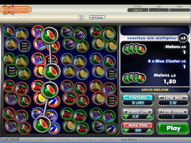 Atomic Fruit Free Casino Slot 