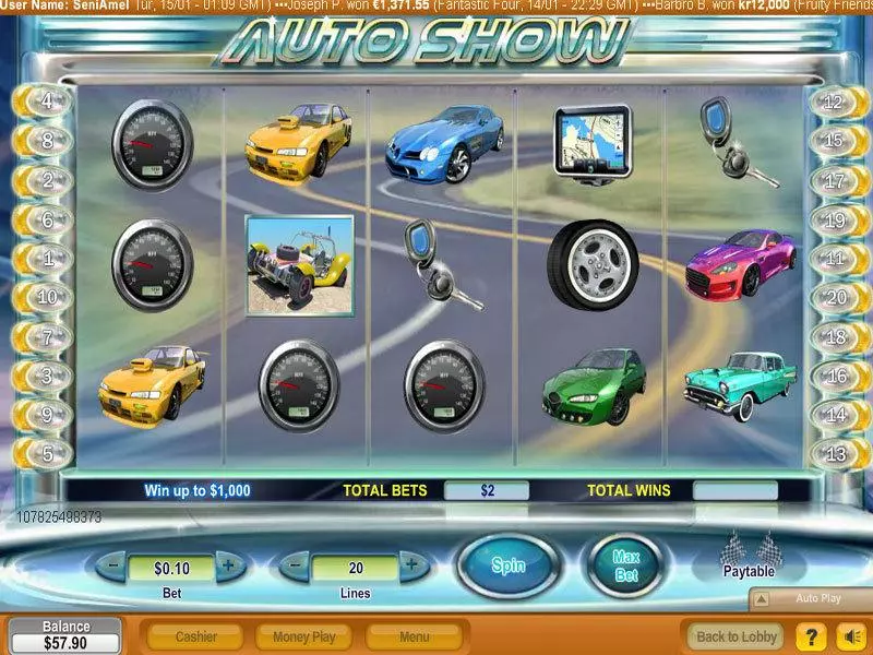 Auto Show Free Casino Slot  with, delSecond Screen Game