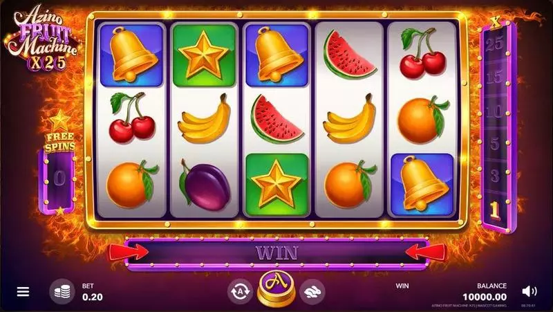 Azino Fruit Machine x25 Free Casino Slot  with, delFree Spins