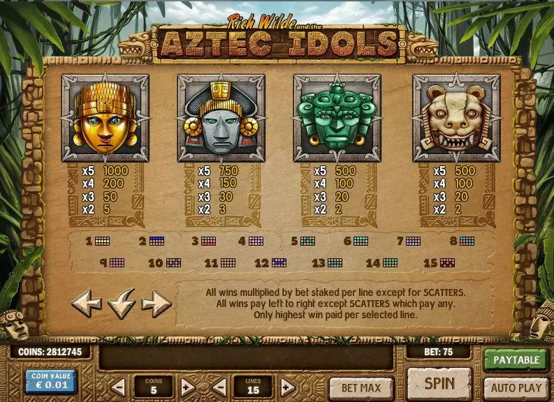 Aztec Idols Free Casino Slot  with, delOn Reel Game