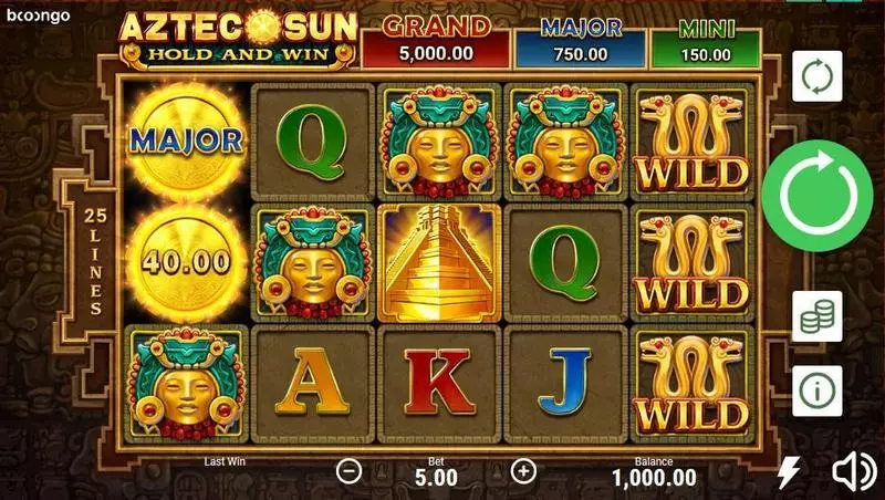 Aztec Sun Free Casino Slot  with, delFree Spins