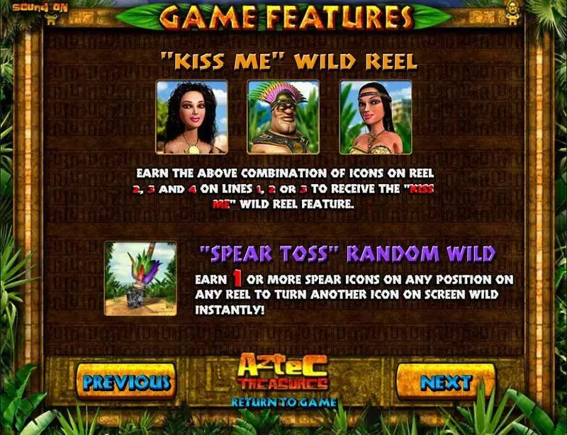 Aztec Treasures Free Casino Slot  with, delSecond Screen Game