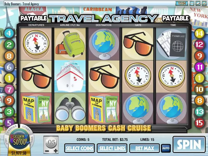 Baby Boomers Cash Cruise Free Casino Slot  with, delFree Spins