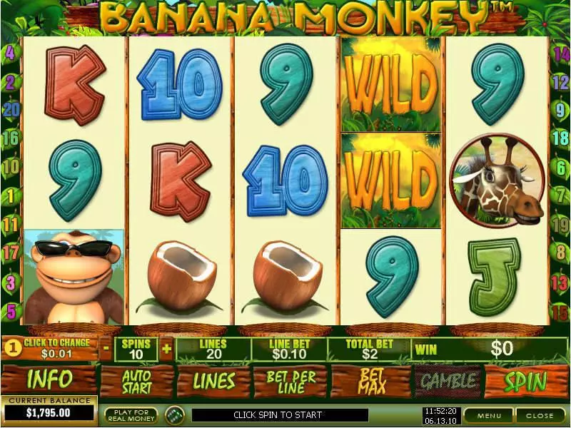 Banana Monkey Free Casino Slot  with, delFree Spins
