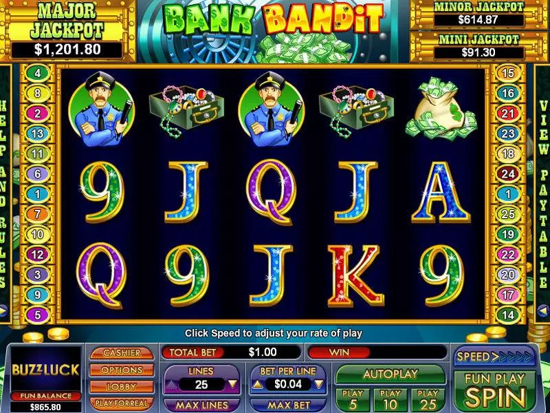 Bank Bandit Free Casino Slot  with, delFree Spins