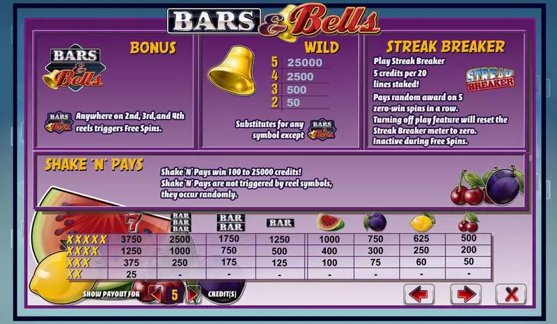Bars & Bells Free Casino Slot  with, delFree Spins