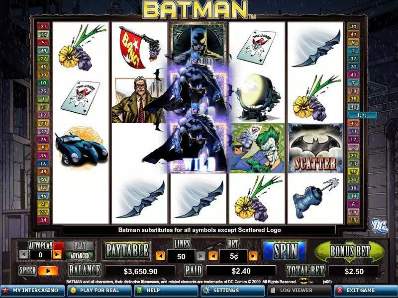 Batman Free Casino Slot  with, delSecond Screen Game